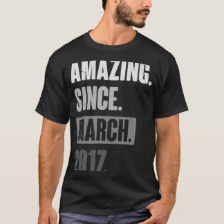 T-shirt Extraordinaire depuis mars 2017 Anniversaire 6ème 