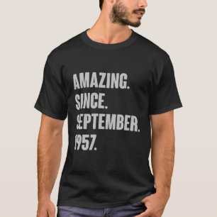 T-shirt Extraordinaire Depuis Septembre 1957 Cadeau Annive