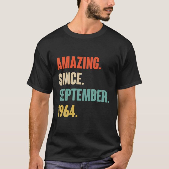 T-shirt Extraordinaire Depuis Septembre 1964 Anniversaire  (Devant)