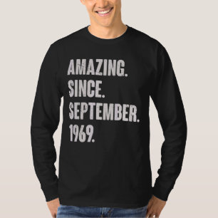 T-shirt Extraordinaire depuis septembre 1969 53 Ans 53ème