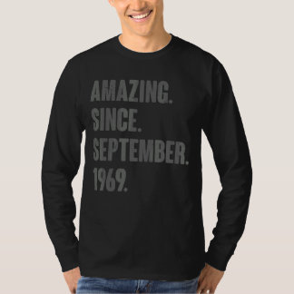 T-shirt Extraordinaire depuis septembre 1969 53 Ans 53ème
