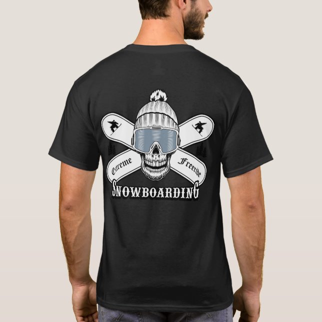 T-shirt Extreme Freeride Snowboarding (Dos)