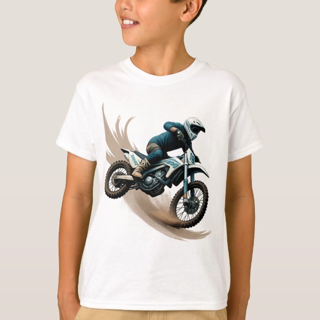 T-shirt Extreme Motocross Rider Feel the Thrill Tee (Devant)