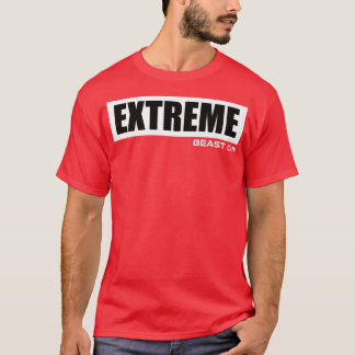 T-shirt ExtremeWhite - Beast OnGym Motivation Fitness Sayi