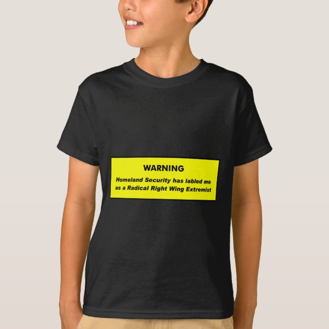 T-shirt Extrémiste de droite (Devant)