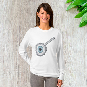 T-shirt Eyeball Magnification Verre amusant Inspection des