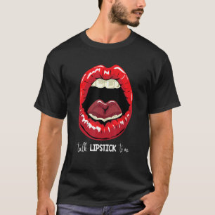 T-shirt Eyelashes Lèvres et langue Femmes Kiss Vêtements L