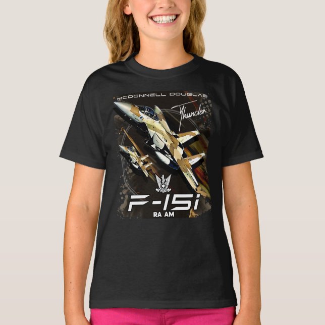 T-shirt F15 Avion de chasse de la Force aérienne israélien (Devant)