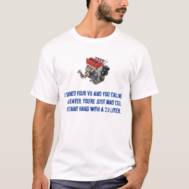 T-shirt f20f22, I fumé votre V8 et vous m'appelez un chea… (Devant)
