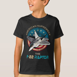 T-shirt F22 Raptor American Patriotic Fighter Jet 4ème De