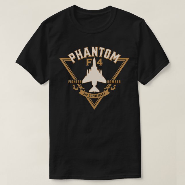 T-shirt F4 Phantom II Naval Fighter Bomber Jet Interceptor (Design devant)