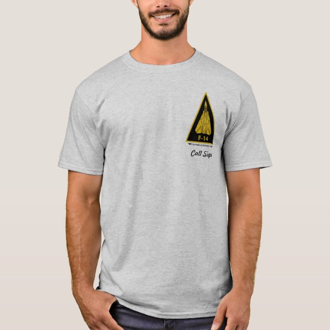 T-shirt F-14 Tomcat - de couleur claire (Devant)