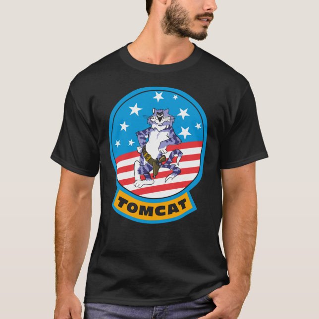 T-shirt F-14 Tomcat Felix Patch - Style propre classique T (Devant)