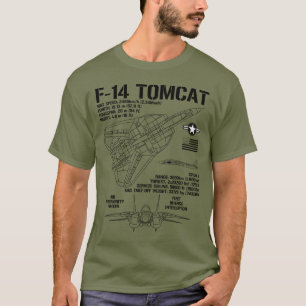 T-shirt F-14 Tomcat Fighter Jet Spécifications F14 Tomcat