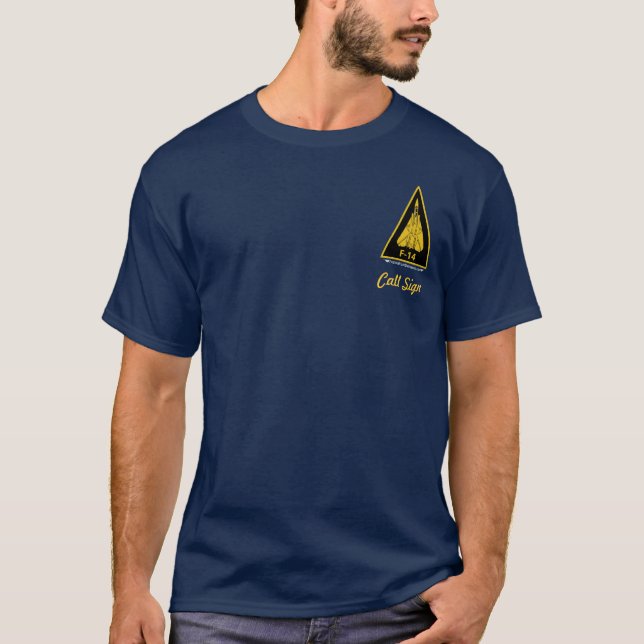 T-shirt F-14 Tomcat - obscurité colorée (Devant)