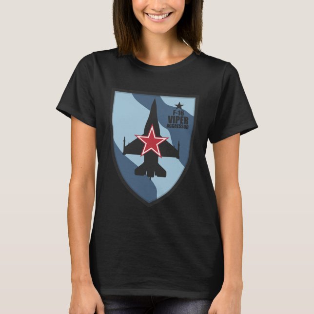 T-shirt F 16 Aggressor (Devant)