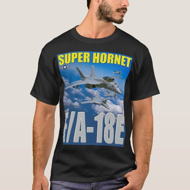 T-SHIRT F/A-18E SUPER HORNET (Devant)