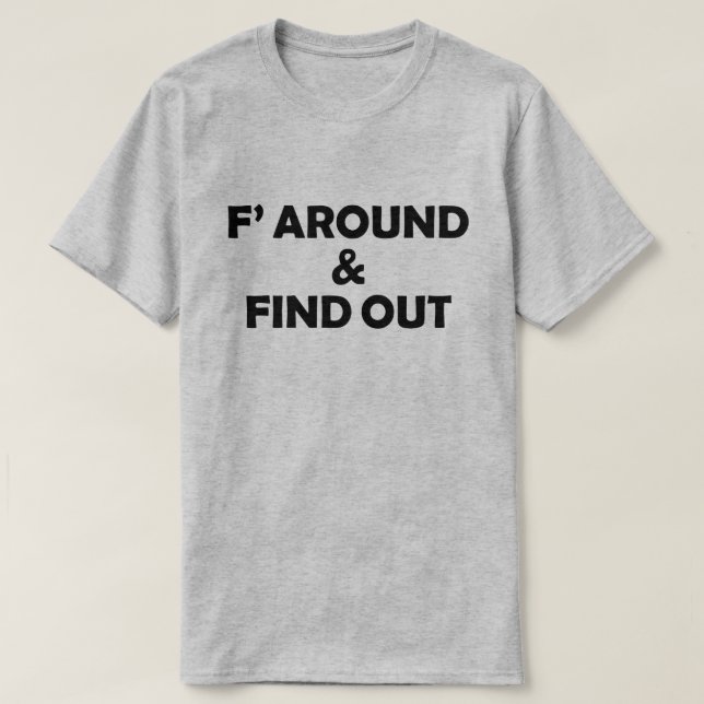 T-SHIRT F' AUTOUR ET DÉCOUVRE (Design devant)