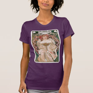 T-shirt F. Champenois Imprimeur-Editeur d'Alphonse Mucha