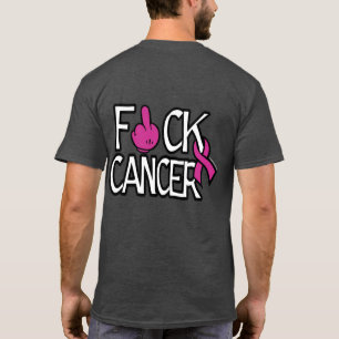 T-shirt F#CK CANCER...Cancer du sein