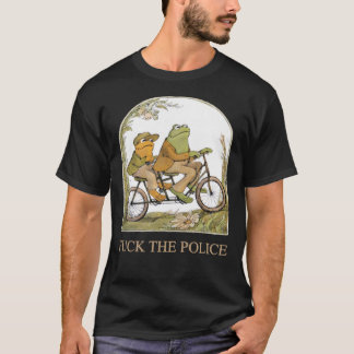 T-shirt F.Ck La Police Frog Et Crapaud Riding Trending Shi