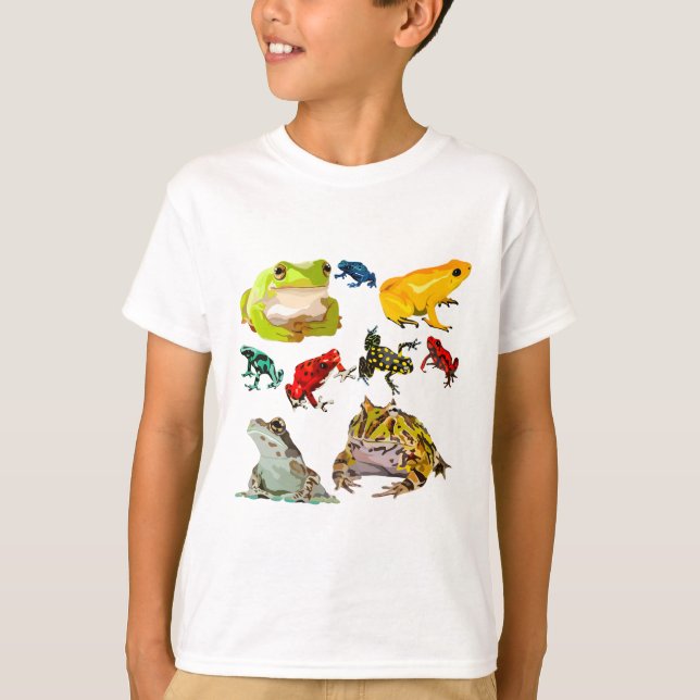 T-shirt F est pour la grenouille (Devant)