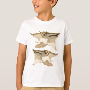 T-shirt F est pour l'écureuil volant