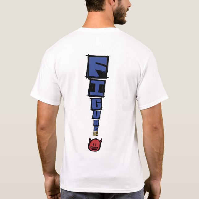 T-shirt F.I.O. “Devil Emoji” Light  (Dos)