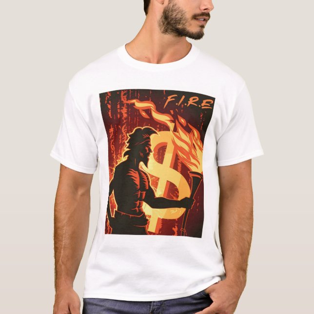 T-shirt F.I.R.E. Torch - Indépendance financière réactivée (Devant)