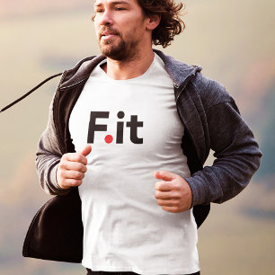 T-shirt F It Anti Fitness Slogan