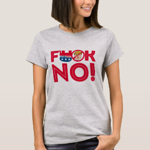T-shirt F Non aux républicains de Trump — Conception anti-
