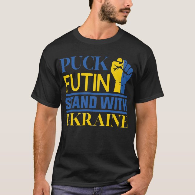 T-shirt F Poutine soutient l'Ukraine  (Devant)