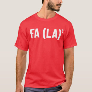 T-shirt Fa (La) 8 Drôle Enseignant Math de Noël Fa La 8