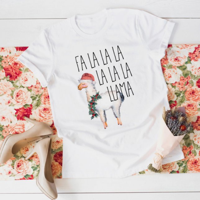 T-shirt Fa La La Lama Noël (Créateur téléchargé)