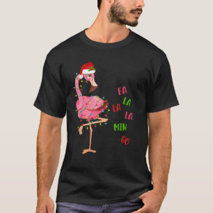 T-shirt Fa La Mingo Noël En Juillet Flamme Rose