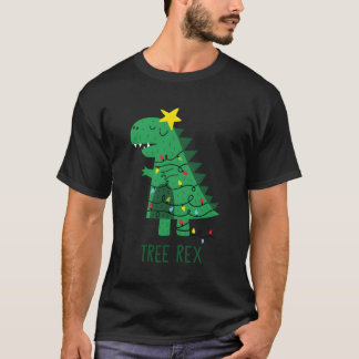 T-shirt Fa Ra Rawr Arbre Rex Merry Dinosaur