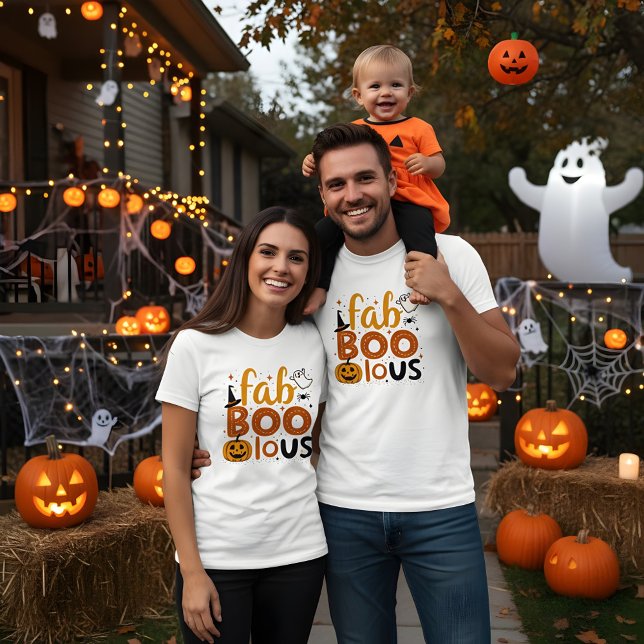 T-shirt Fab Boo Lous Cute Halloween Conception texte et gr (Créateur téléchargé)