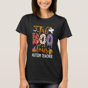 T-shirt Fab Boo Lous Professeur d'autisme Boo Fantôme Citr