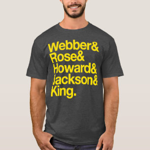 T-shirt Fab Cinq Basket Jaune