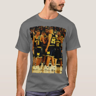 T-shirt Fab Cinq Conception Vintage Du Basket-Ball