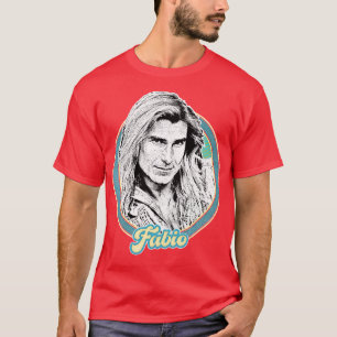 T-shirt Fabio Retro 90s Design esthétique du ventilateur 2