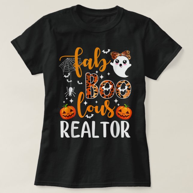 T-shirt Faboolly Realtor Halloween Realtor Immobilier Ag (Design devant)