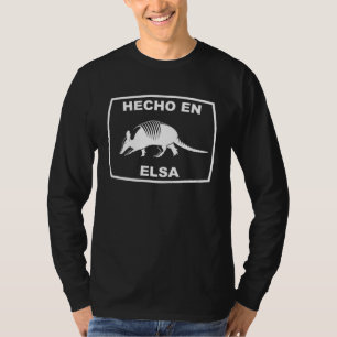 T-shirt Fabriqué à Elsa Texas Armadillo État du Sud Texan