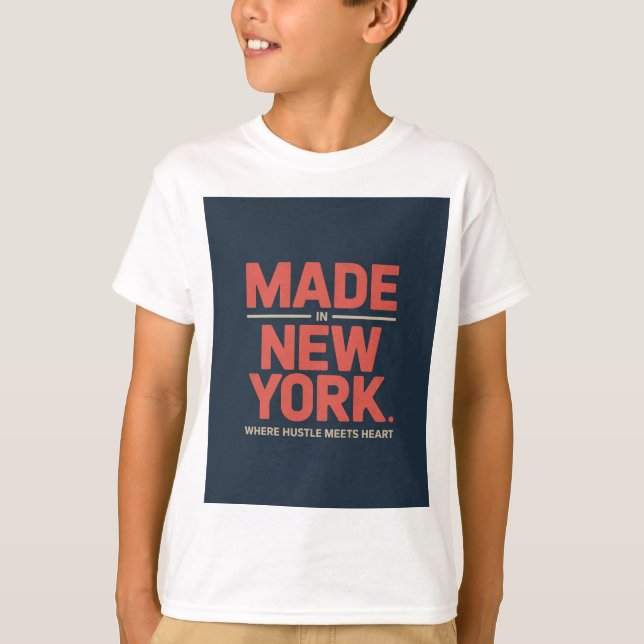 T-shirt Fabriqué à New York (Devant)