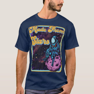 T-shirt Fabriqué À Partir D'Étoiles Rétro Astral Vibe Astr