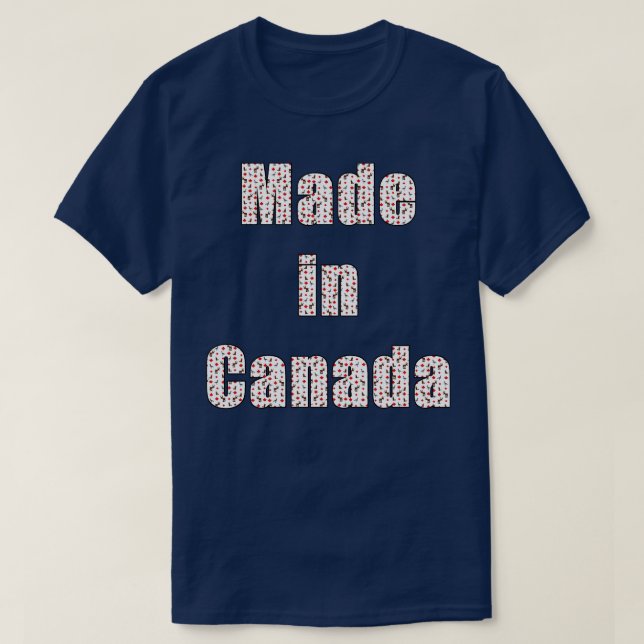 T-shirt Fabriqué au Canada (Design devant)