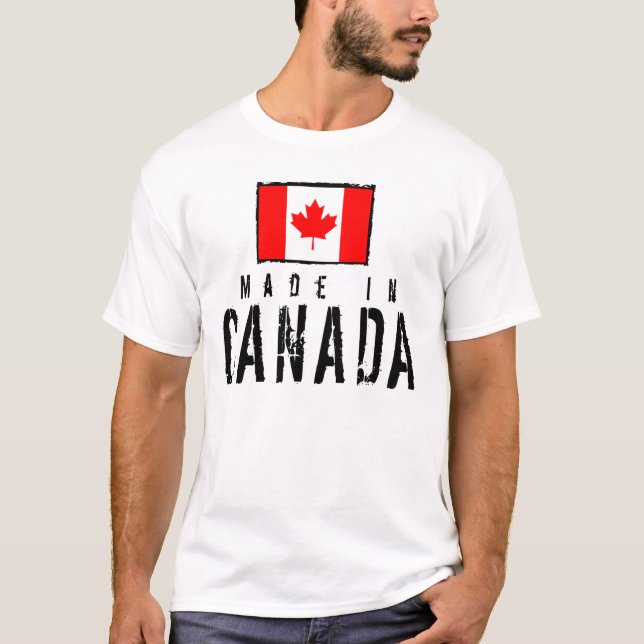T-shirt Fabriqué au Canada (Devant)