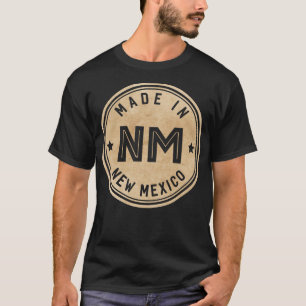 T-shirt Fabriqué Au Nouveau-Mexique NM State USA