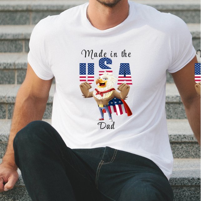 T-shirt Fabriqué aux Etats-Unis réunion de famille 4 juill (Créateur téléchargé)