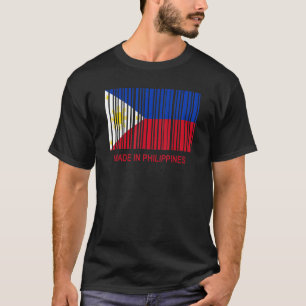 T-shirt Fabriqué aux Philippines Indicateur Code à barres